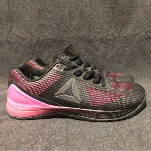 Reebok CrossFit Nano 7.0 Womens Sz 9 Athletic Running Shoes Sneakers Pink Black